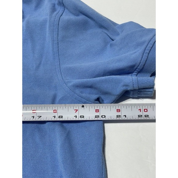Brooks Brothers Shirt‎ Mens Large Blue Performance Polo XSlim Fit Short Sleeve - Picture 5 of 5